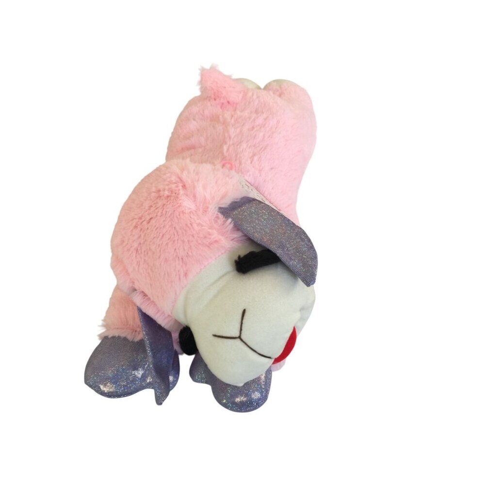 Lamb Chop Extra Large 18" Lilac Metallic Front Paws Ears Pink Lamb Squeaker